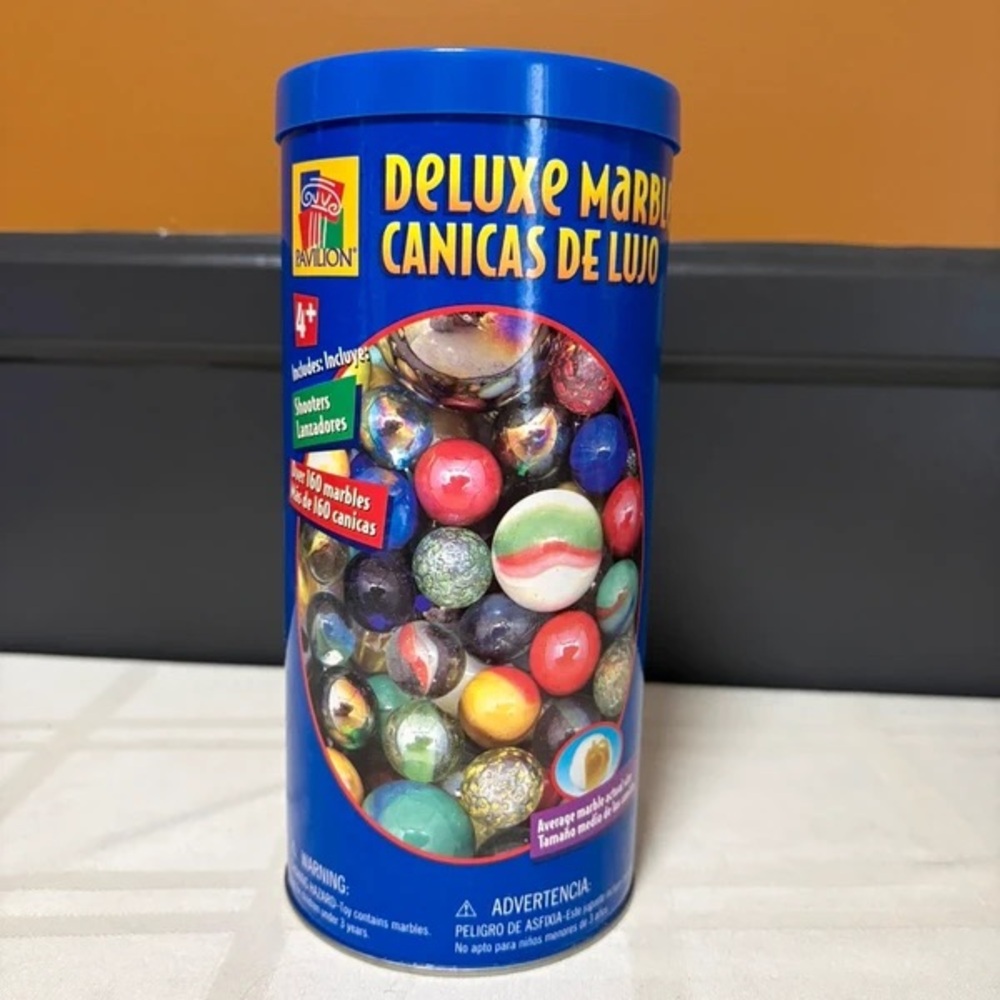 Deluxe Marbles - Blue Can